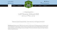 Desktop Screenshot of lethamgrangegolfclub.co.uk
