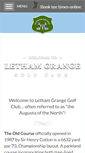Mobile Screenshot of lethamgrangegolfclub.co.uk
